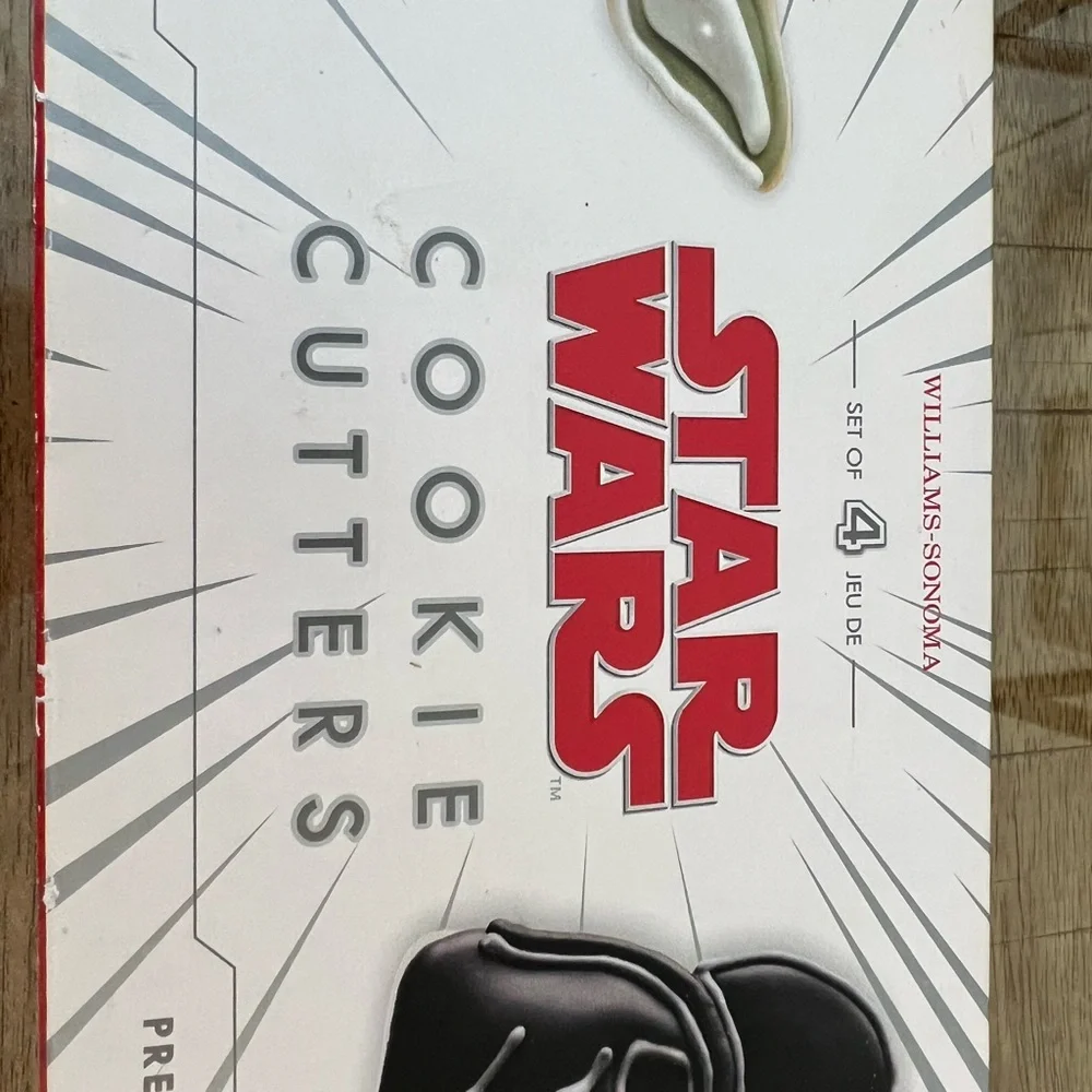 WILLIAMS SONOMA Star Wars Cookie Cutters Yoda Darth Vader Boba Fett Stormtrooper